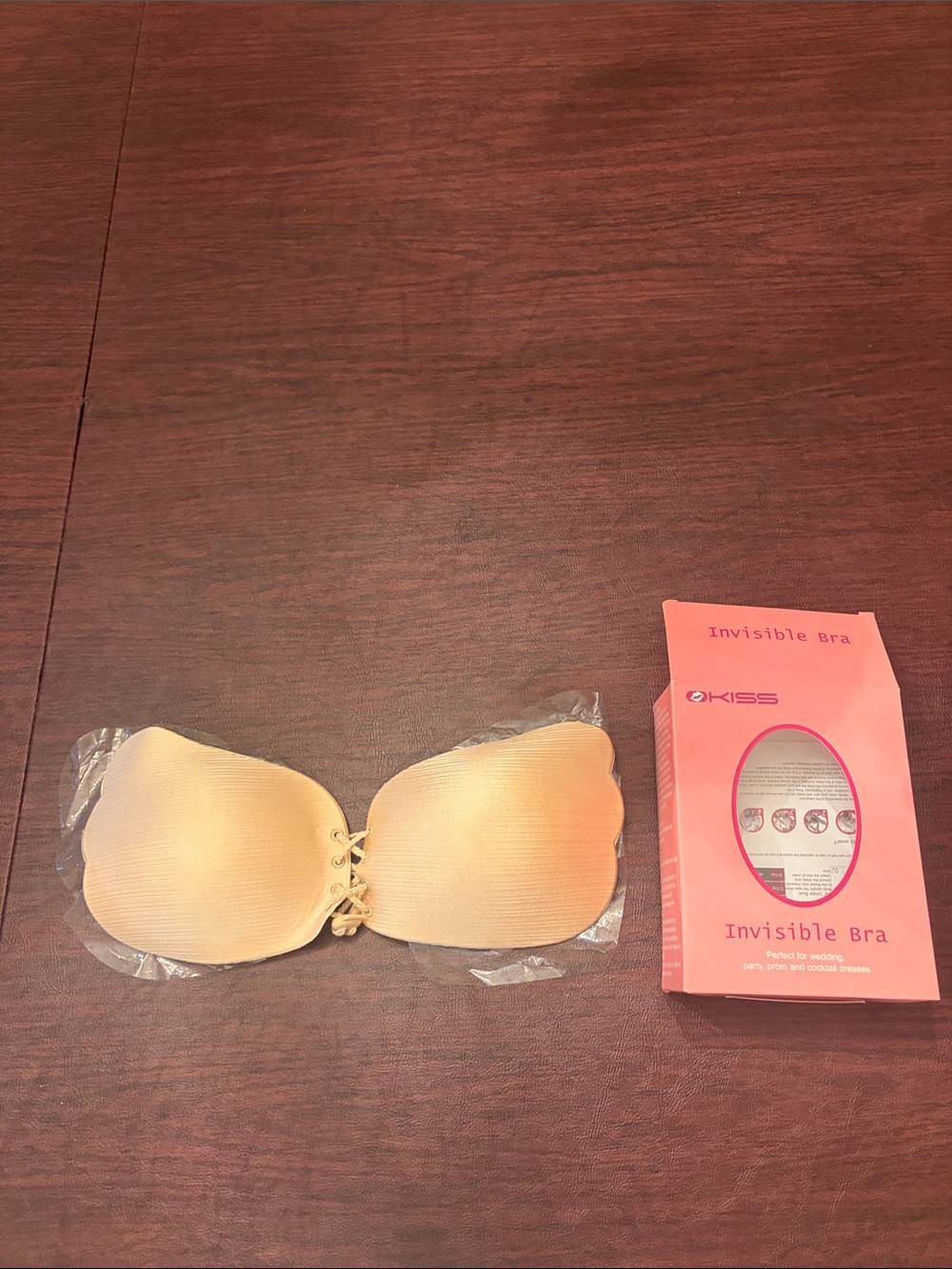 Nude Adhesive Invisible Strapless Bra